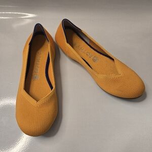 Rothy's Marigold Yellow Roundtoe Round Lightweight Ballet Flats 9.5